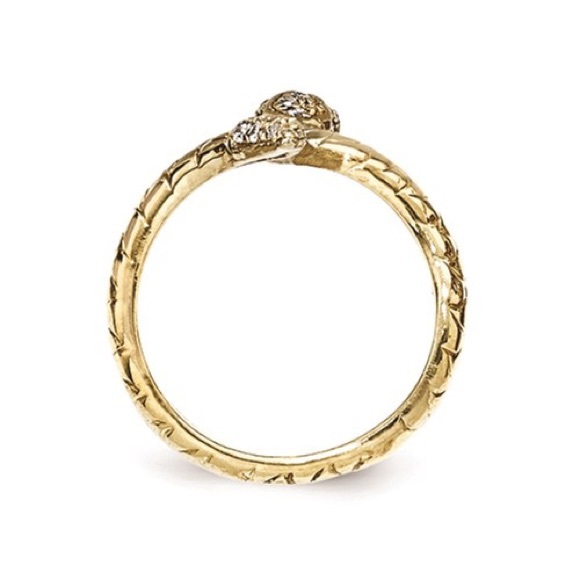 Snake Ring CZ Sterling Silver - Picture 3 of 6